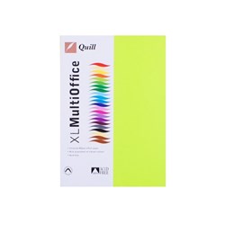 QUILL COLOUR COPY PAPER A4 80gsm 500 Fluoro Green